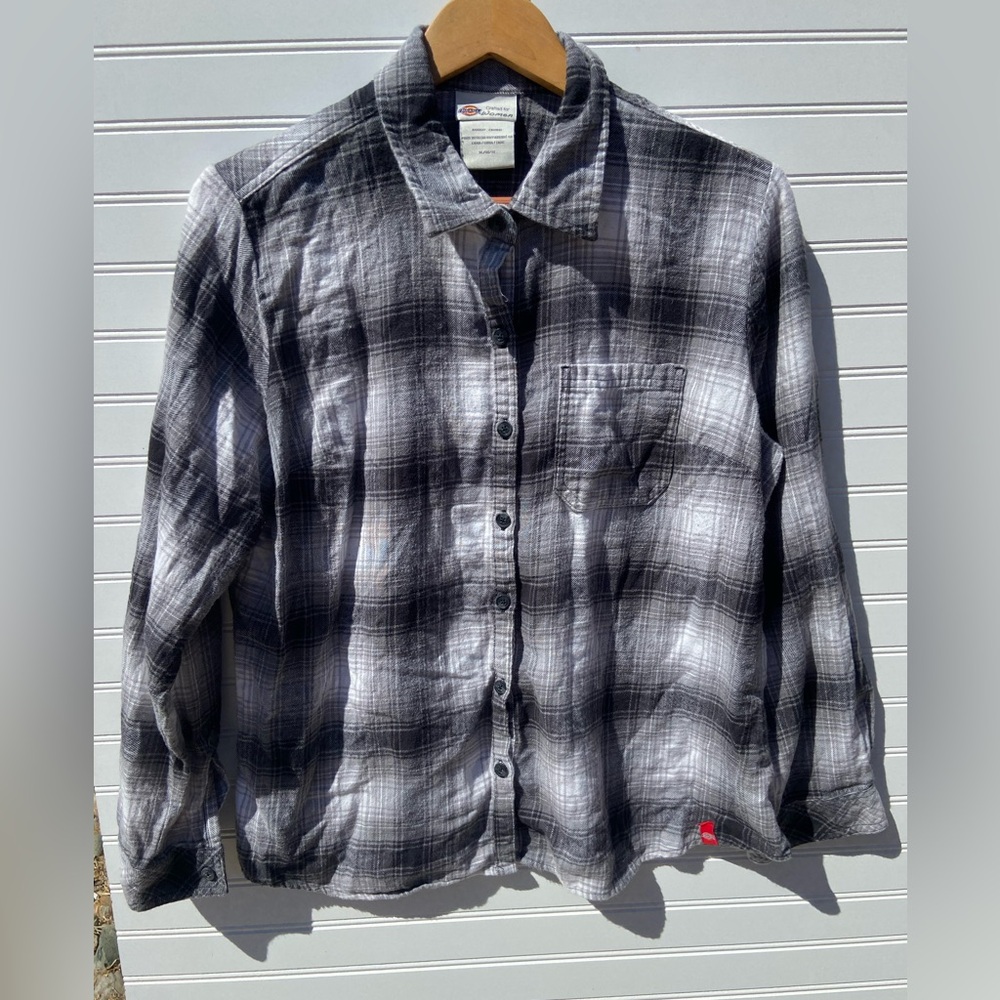 Dickies Plaid Flannel Work Shirt Sz:XL